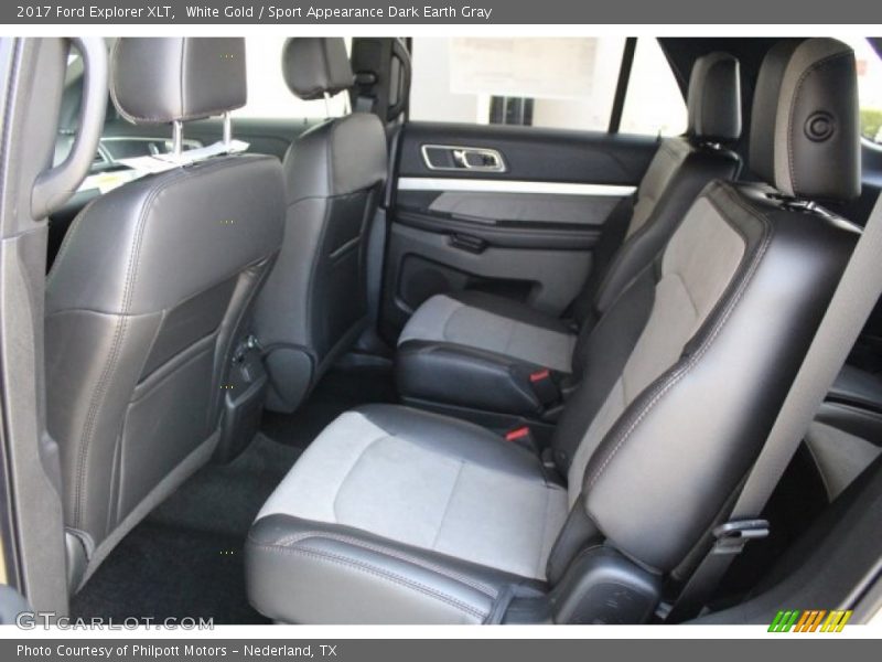 White Gold / Sport Appearance Dark Earth Gray 2017 Ford Explorer XLT