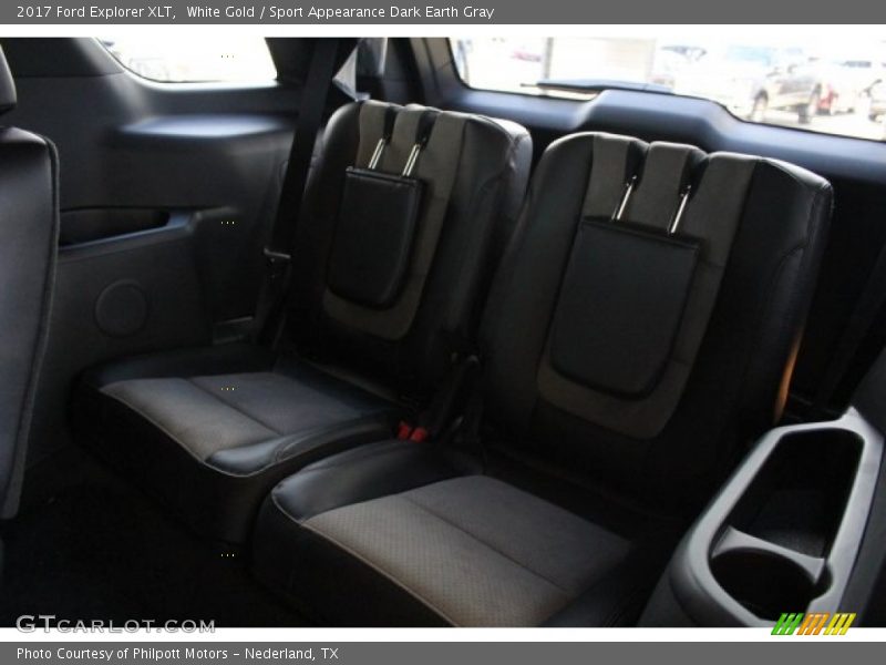 White Gold / Sport Appearance Dark Earth Gray 2017 Ford Explorer XLT