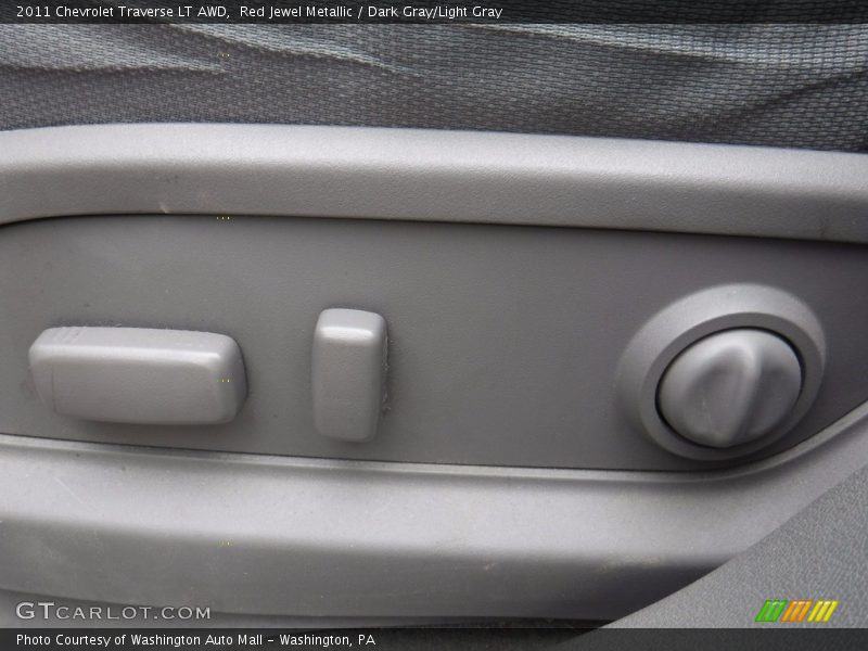 Red Jewel Metallic / Dark Gray/Light Gray 2011 Chevrolet Traverse LT AWD