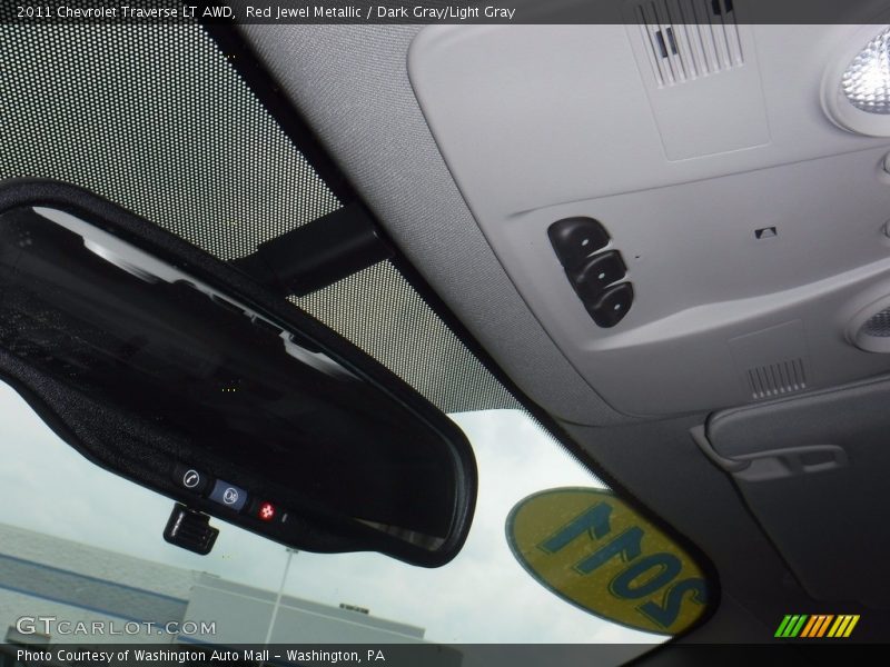 Red Jewel Metallic / Dark Gray/Light Gray 2011 Chevrolet Traverse LT AWD