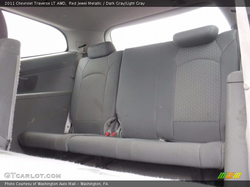 Red Jewel Metallic / Dark Gray/Light Gray 2011 Chevrolet Traverse LT AWD