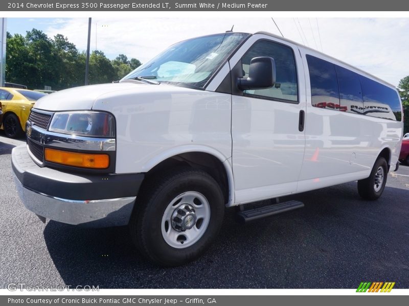 Summit White / Medium Pewter 2014 Chevrolet Express 3500 Passenger Extended LT
