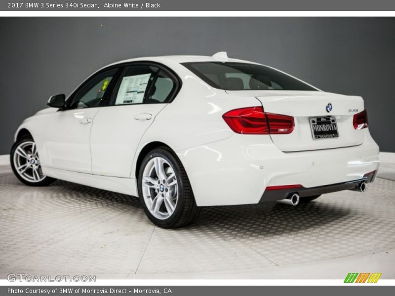 Alpine White / Black 2017 BMW 3 Series 340i Sedan