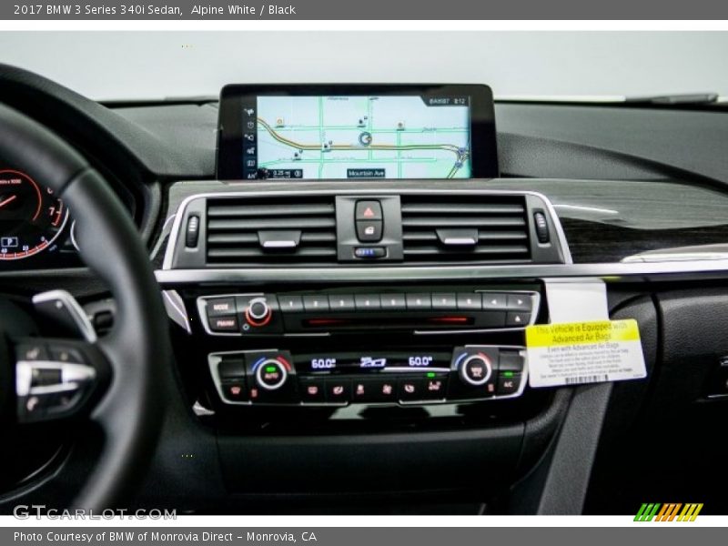 Alpine White / Black 2017 BMW 3 Series 340i Sedan
