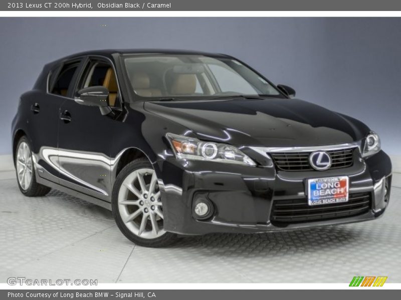 Obsidian Black / Caramel 2013 Lexus CT 200h Hybrid