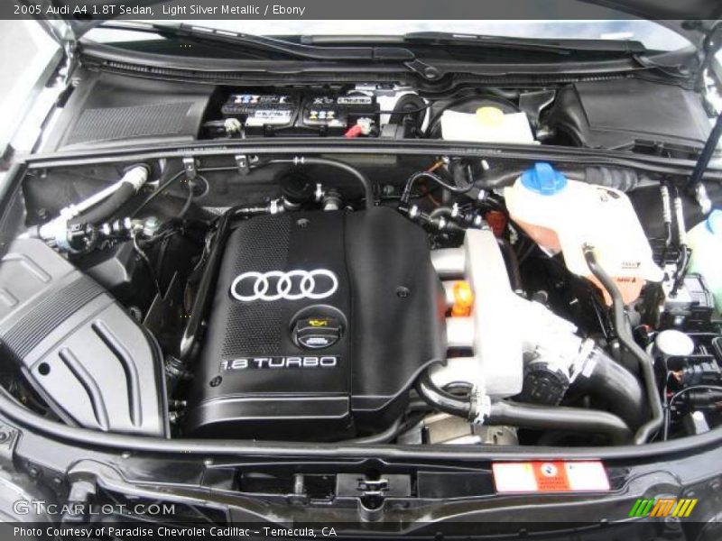 Light Silver Metallic / Ebony 2005 Audi A4 1.8T Sedan