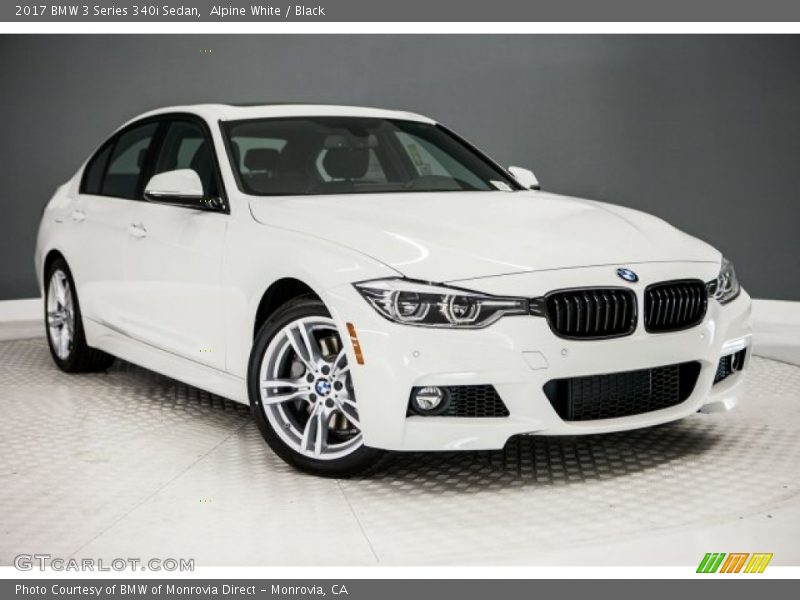 Alpine White / Black 2017 BMW 3 Series 340i Sedan