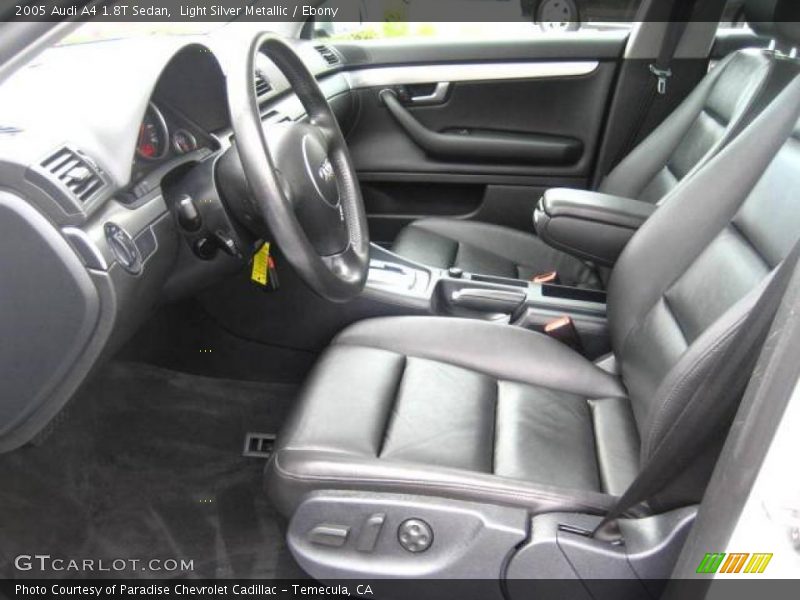 Light Silver Metallic / Ebony 2005 Audi A4 1.8T Sedan