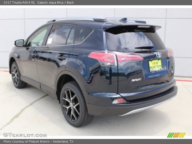 Galactic Aqua Mica / Black 2017 Toyota RAV4 SE
