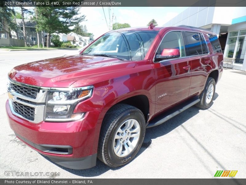 Siren Red Tintcoat / Cocoa/Dune 2017 Chevrolet Tahoe LS 4WD