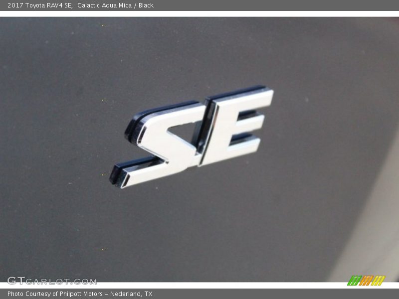 Galactic Aqua Mica / Black 2017 Toyota RAV4 SE