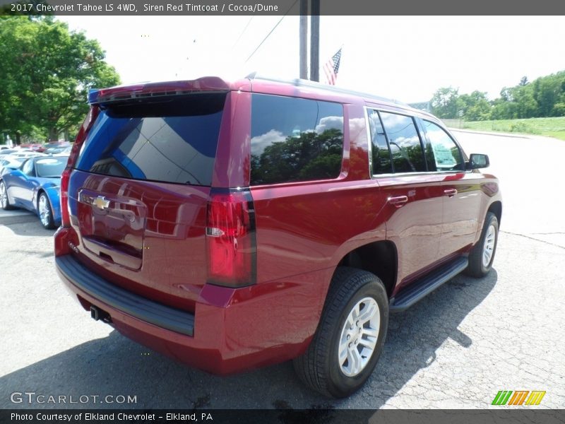 Siren Red Tintcoat / Cocoa/Dune 2017 Chevrolet Tahoe LS 4WD