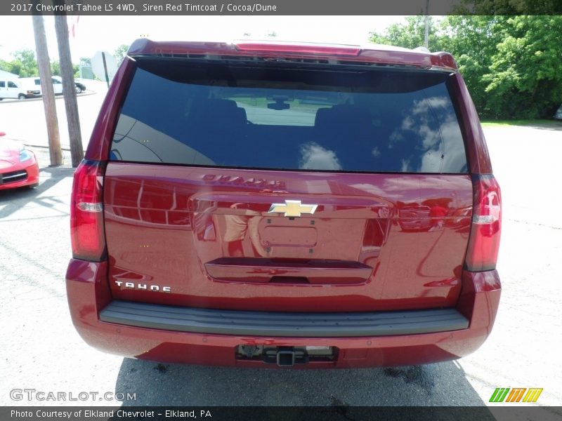 Siren Red Tintcoat / Cocoa/Dune 2017 Chevrolet Tahoe LS 4WD