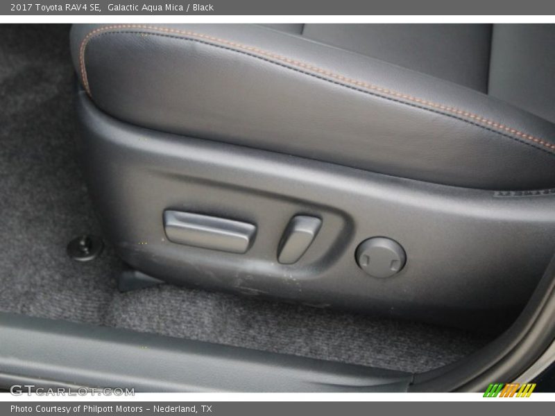 Galactic Aqua Mica / Black 2017 Toyota RAV4 SE