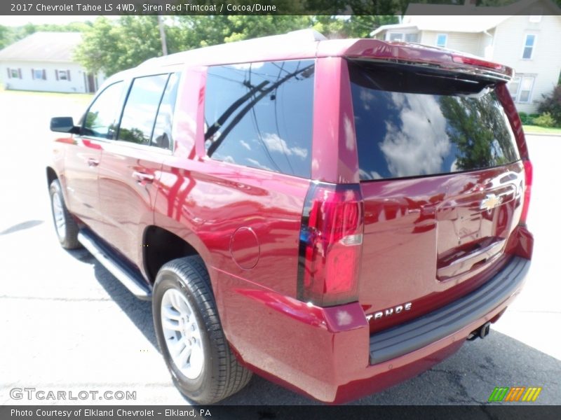 Siren Red Tintcoat / Cocoa/Dune 2017 Chevrolet Tahoe LS 4WD