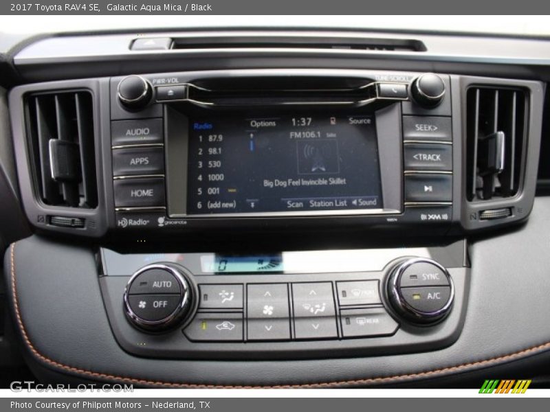 Galactic Aqua Mica / Black 2017 Toyota RAV4 SE