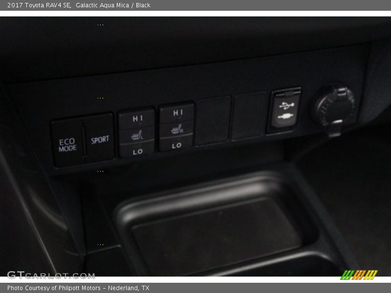 Galactic Aqua Mica / Black 2017 Toyota RAV4 SE