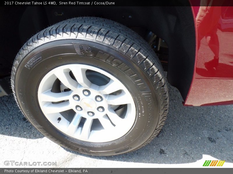 Siren Red Tintcoat / Cocoa/Dune 2017 Chevrolet Tahoe LS 4WD