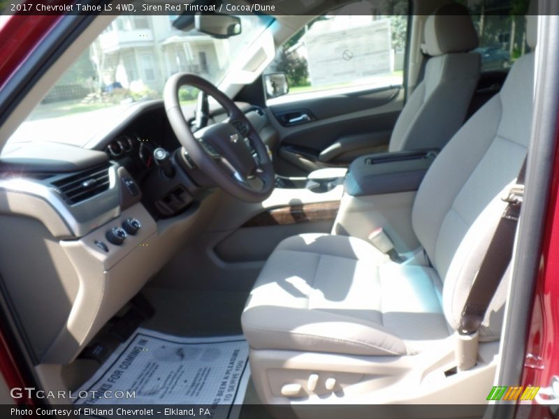 Siren Red Tintcoat / Cocoa/Dune 2017 Chevrolet Tahoe LS 4WD