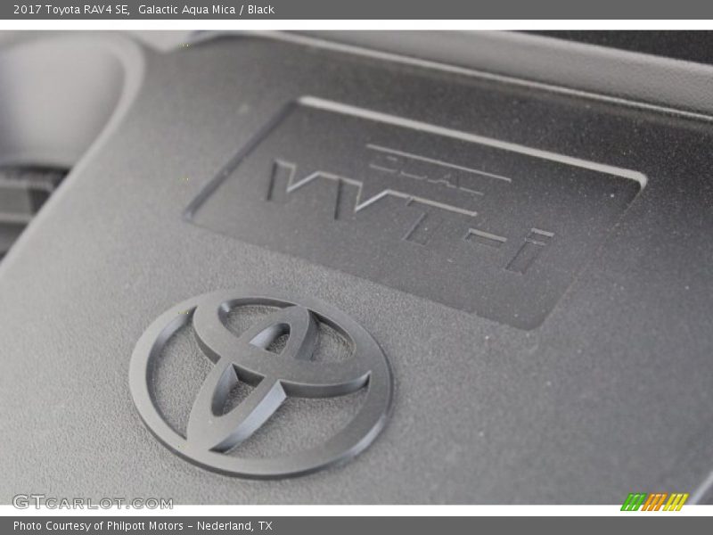 Galactic Aqua Mica / Black 2017 Toyota RAV4 SE