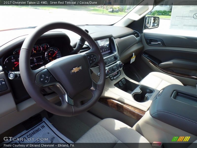Siren Red Tintcoat / Cocoa/Dune 2017 Chevrolet Tahoe LS 4WD