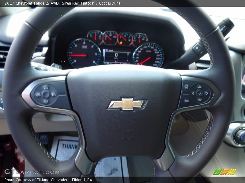 Siren Red Tintcoat / Cocoa/Dune 2017 Chevrolet Tahoe LS 4WD