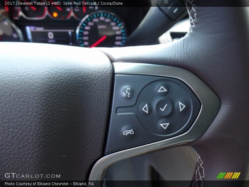 Siren Red Tintcoat / Cocoa/Dune 2017 Chevrolet Tahoe LS 4WD