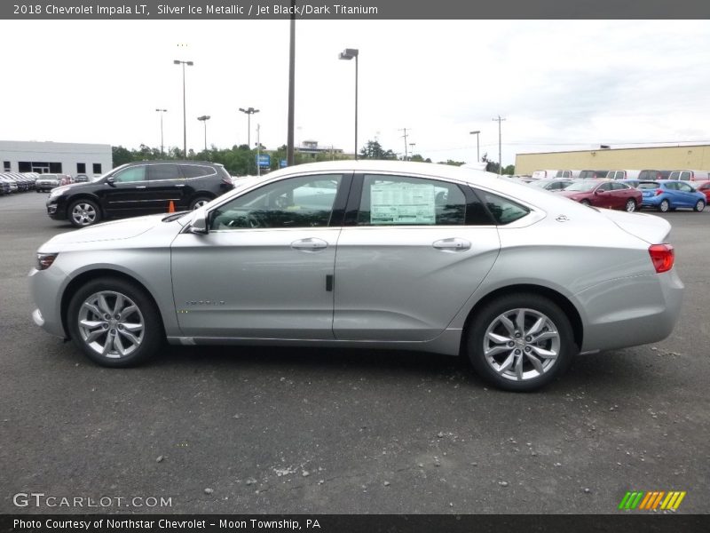 Silver Ice Metallic / Jet Black/Dark Titanium 2018 Chevrolet Impala LT