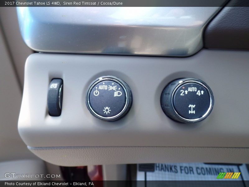 Siren Red Tintcoat / Cocoa/Dune 2017 Chevrolet Tahoe LS 4WD