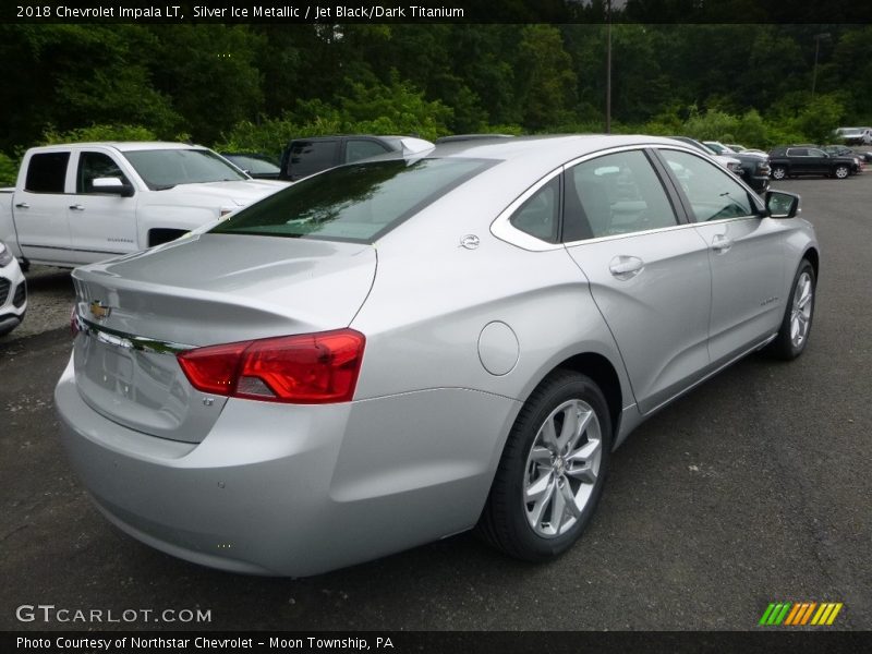 Silver Ice Metallic / Jet Black/Dark Titanium 2018 Chevrolet Impala LT