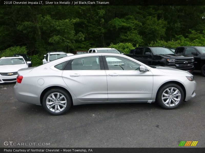 Silver Ice Metallic / Jet Black/Dark Titanium 2018 Chevrolet Impala LT