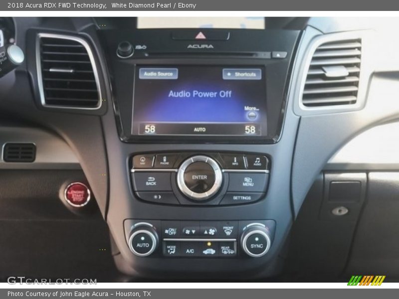 White Diamond Pearl / Ebony 2018 Acura RDX FWD Technology