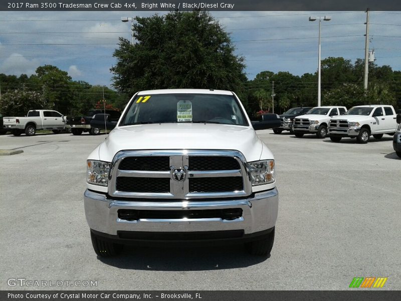 Bright White / Black/Diesel Gray 2017 Ram 3500 Tradesman Crew Cab 4x4