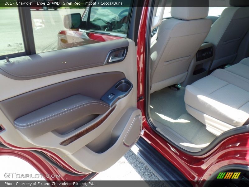 Siren Red Tintcoat / Cocoa/Dune 2017 Chevrolet Tahoe LS 4WD
