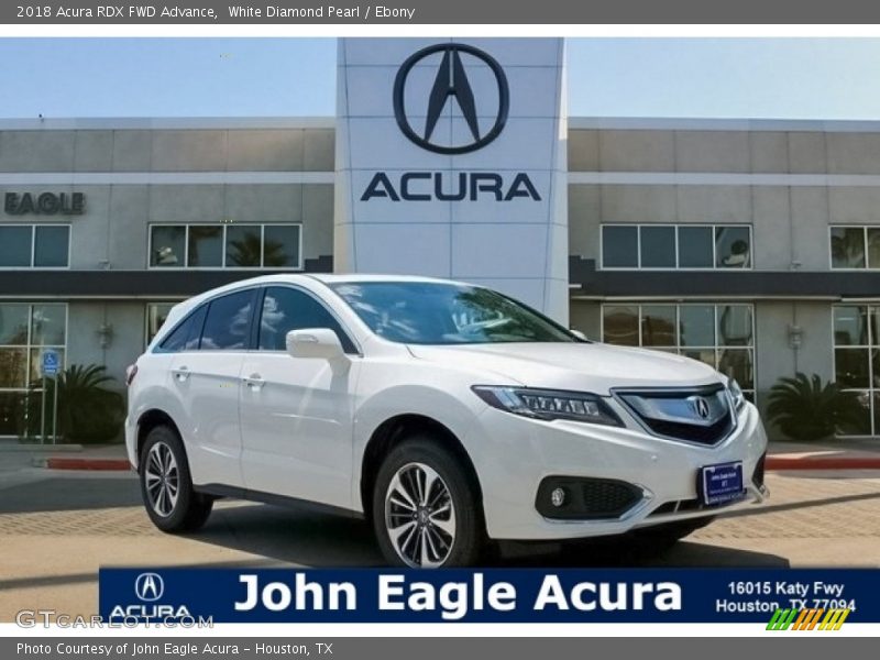 White Diamond Pearl / Ebony 2018 Acura RDX FWD Advance