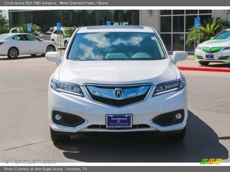 White Diamond Pearl / Ebony 2018 Acura RDX FWD Advance