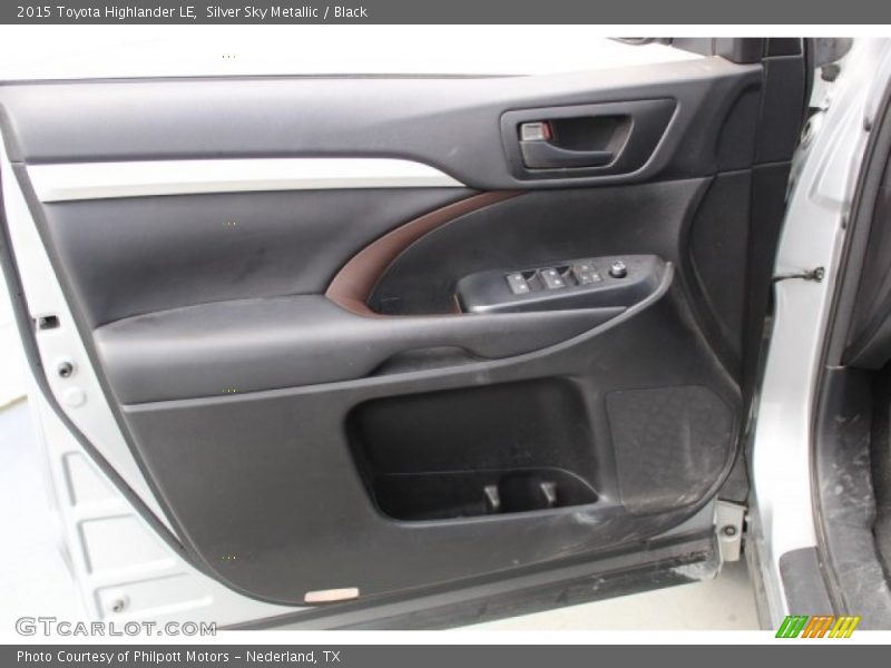 Silver Sky Metallic / Black 2015 Toyota Highlander LE