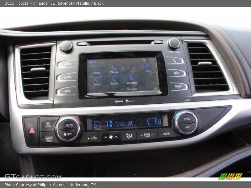 Silver Sky Metallic / Black 2015 Toyota Highlander LE