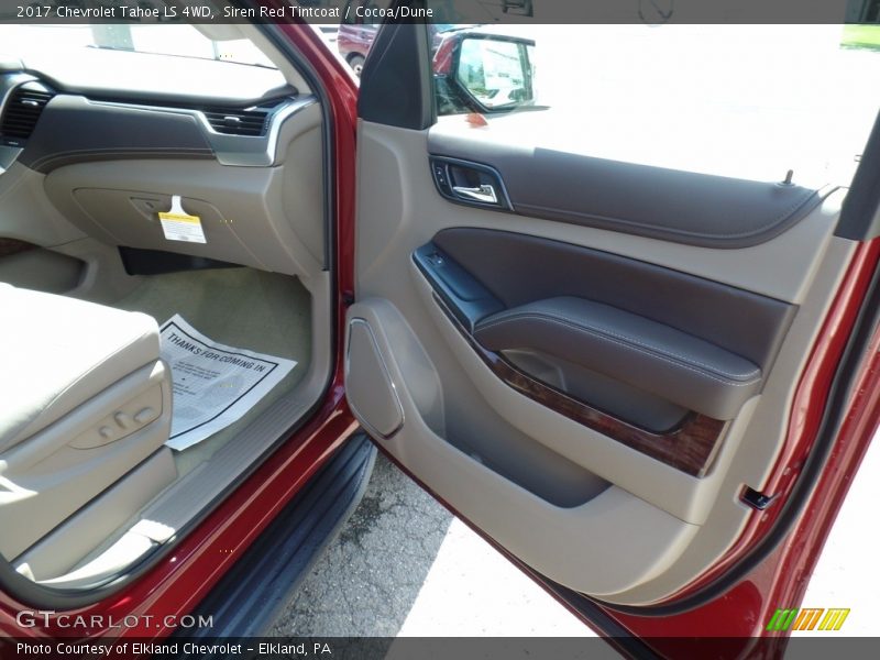 Siren Red Tintcoat / Cocoa/Dune 2017 Chevrolet Tahoe LS 4WD