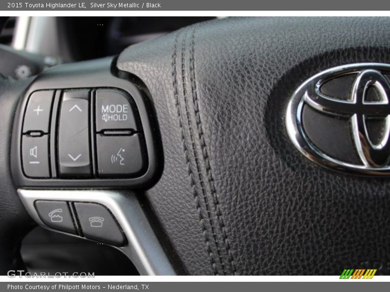 Silver Sky Metallic / Black 2015 Toyota Highlander LE