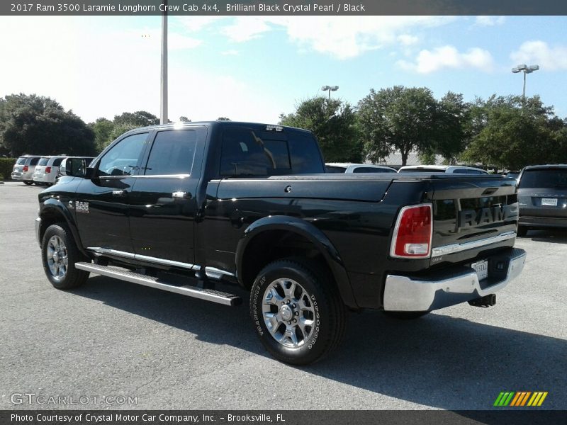 Brilliant Black Crystal Pearl / Black 2017 Ram 3500 Laramie Longhorn Crew Cab 4x4