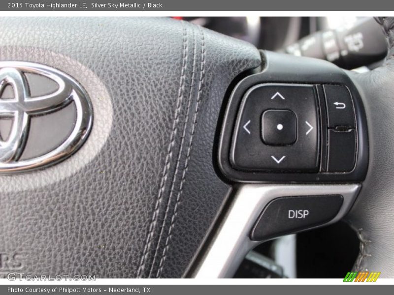 Silver Sky Metallic / Black 2015 Toyota Highlander LE