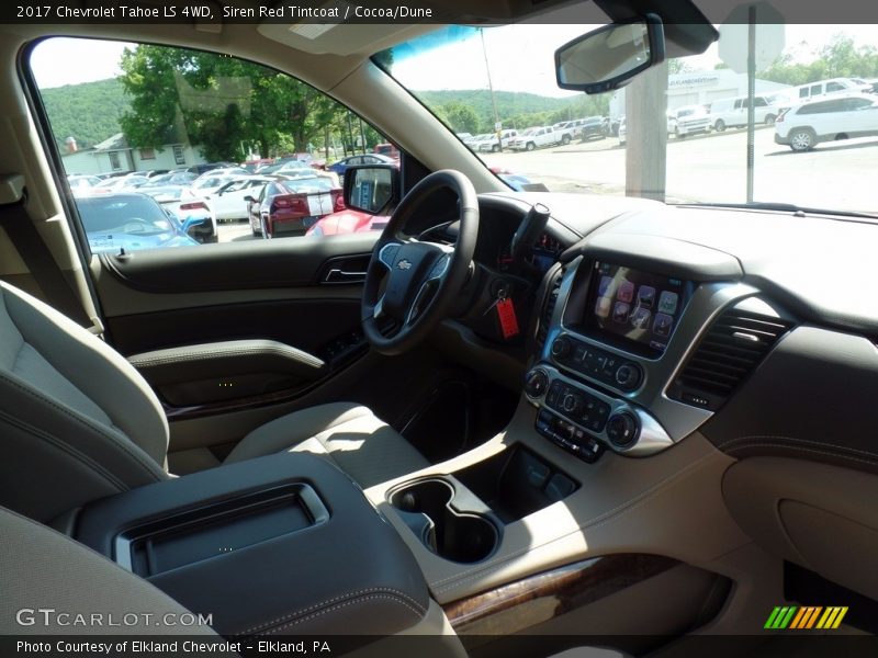 Siren Red Tintcoat / Cocoa/Dune 2017 Chevrolet Tahoe LS 4WD