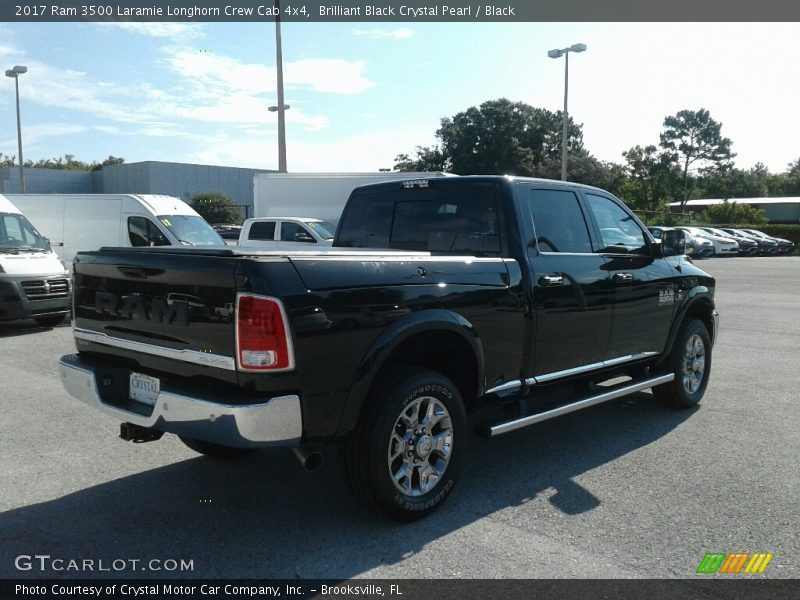 Brilliant Black Crystal Pearl / Black 2017 Ram 3500 Laramie Longhorn Crew Cab 4x4