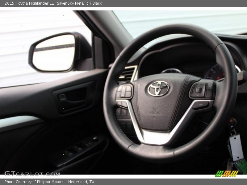 Silver Sky Metallic / Black 2015 Toyota Highlander LE