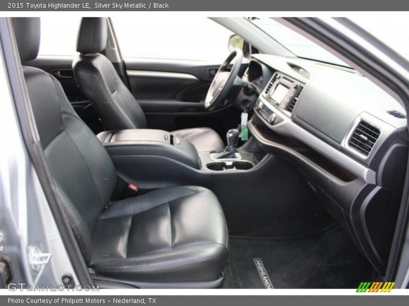 Silver Sky Metallic / Black 2015 Toyota Highlander LE