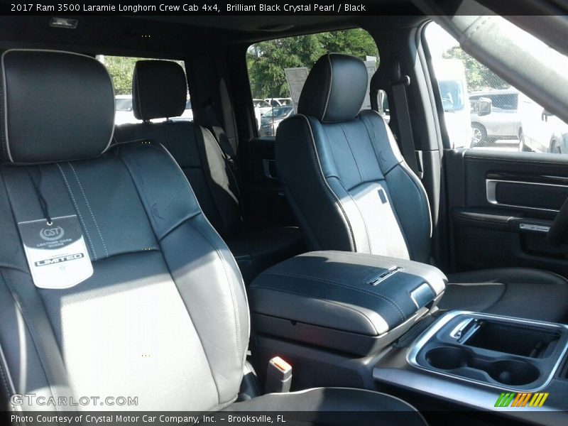 Brilliant Black Crystal Pearl / Black 2017 Ram 3500 Laramie Longhorn Crew Cab 4x4
