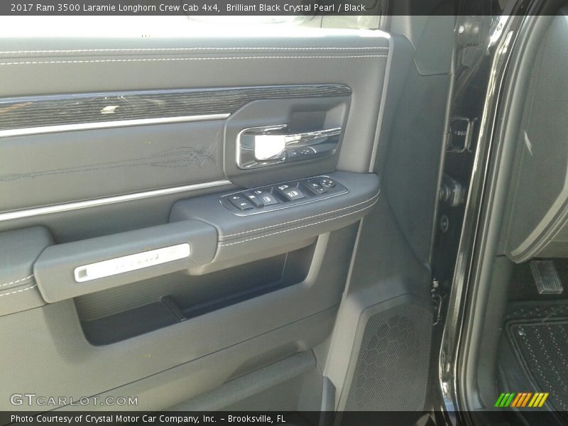 Brilliant Black Crystal Pearl / Black 2017 Ram 3500 Laramie Longhorn Crew Cab 4x4