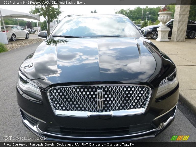 Diamond Black / Ebony 2017 Lincoln MKZ Reserve AWD