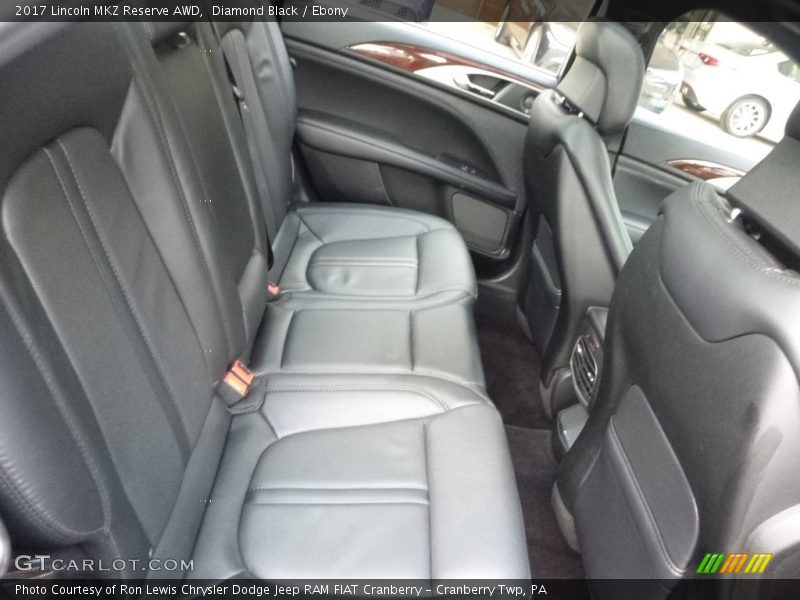 Rear Seat of 2017 MKZ Reserve AWD